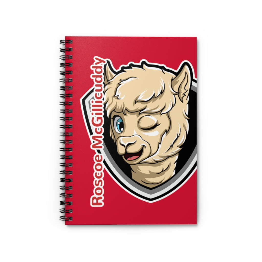 Roscoe Logo Notebook (Red)