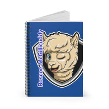 Load image into Gallery viewer, Roscoe Logo Notebook (Blue)
